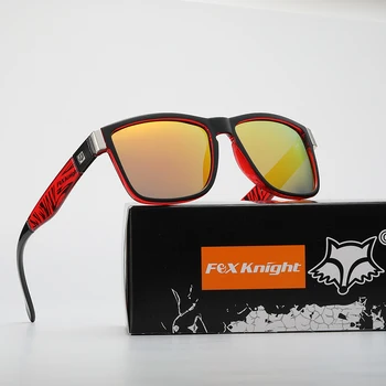  Fox Knight 2022 Новые мужские поляризованные солнцезащитные очки, модные женские солнцезащитные очки, Винтажные ретро Квадратные мужские очки для вождения UV400