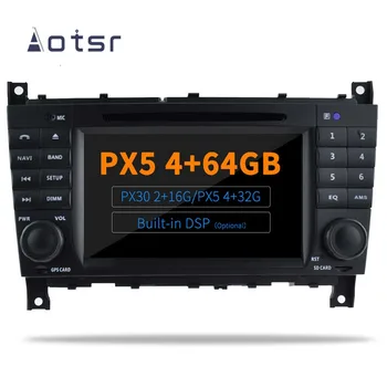  AOTSR 4 + 64G ROM Android 9,0/10,0 Автомобильный GPS-Навигатор DVD Для Benz W203 W209 W219 Bluetooth Радио Мультимедиа 2 Din DSP Плеер