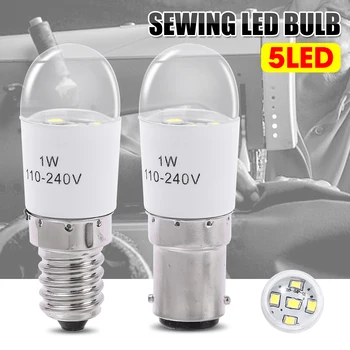  Бытовая Швейная Светодиодная Лампа BA15D/E14 Light Освещает Энергосберегающую Лампу Мощностью 1 Вт для Швейной Машины Janome Brother Light Accessories