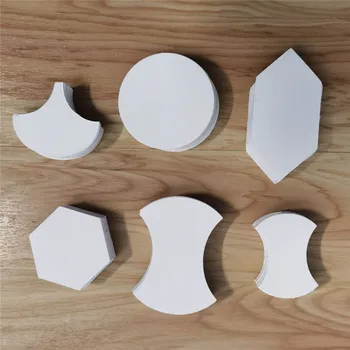  100шт Бумажных шаблонов с шестигранной/круглой формой для пэчворка Бумажная тарелка Бумажная форма для шитья своими руками Инструменты для лоскутного шитья своими руками