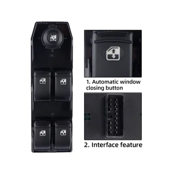  Кнопка включения стеклоподъемника передней двери автомобиля со стороны водителя для Chevrolet Optra Lacetti 2004-2007 96552814