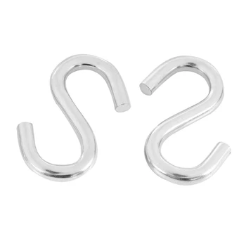  2 комплекта сверхпрочных S-образных крючков, S-образных крючков для гамака, универсальных крючков длиной 3 дюйма