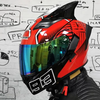  JIEKAI 902 Мотоциклетный шлем для мужчин и женщин four seasons general с защитой от запотевания, Полностью покрытый локомотивом, Предотвращающий запотевание шлема