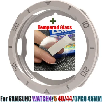  ТПУ Чехол для Samsung WATCH4/5 40 мм/44 мм Смарт-браслет Защитные пленки для экрана Стеклянная пленка для SAMSUNG WATCH5PRO 45 ММ Рамка безель