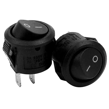  2x Вкл/Выкл Самозапирающиеся нажимные кнопки кулисный переключатель для автомобиля Auto Boat черный