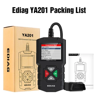  EDIAG YA201 Считыватель кода OBD2 OBD 2 Обновление автоматического Считывателя YA201 Через USB БЕСПЛАТНЫЙ Пожизненный Инструмент Диагностики автомобиля OBDII PK CR3001 AL319