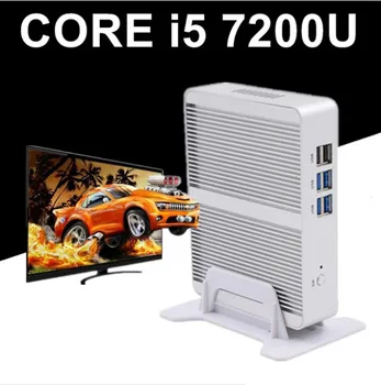  Новый NUC Intel Core i5 7200U Мини-ПК Windows 10 Linux Сервер Без Вентилятора Из алюминиевого Сплава X86 Мини-компьютер HTPC 4K HDMI Офисный ПК