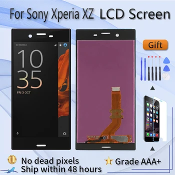  Для Sony Xperia XZ Замена экрана F8331 F8332 SO-01J SOV34 601SO ЖК-дисплей с Сенсорным Экраном Ремонт Сломанного Экрана Серебристо-черный