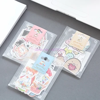  1000 упаковок милых мультяшных декоративных наклеек в корейском стиле, клейких наклеек для скрапбукинга, стикеров для дневника 