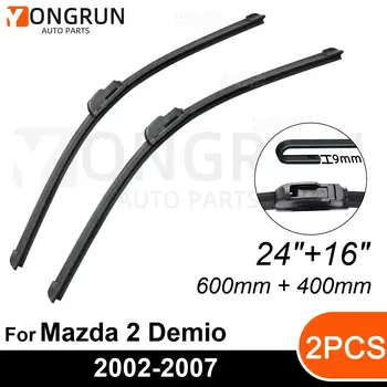  Передние дворники для Mazda 2 Demio 2002-2007 Щетка стеклоочистителя Резина 24 