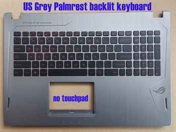  Американская Серая клавиатура с подставкой для рук и подсветкой для Asus GL502VM GL502VMK 90NB0DR6-R31US0