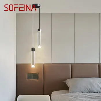  Современный латунный светодиодный подвесной светильник SOFEINA, 3 цвета, креативный декоративный подвесной светильник для домашней спальни
