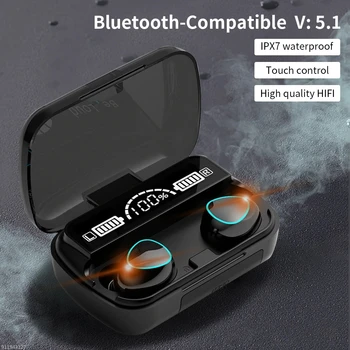  TWS Беспроводные наушники Bluetooth с шумоподавлением, водонепроницаемые наушники, 12D Hi-Fi Стерео, спортивные наушники для iphone 2023 НОВИНКА
