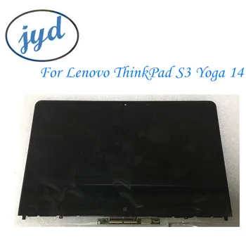  Сенсорный Стеклянный Дигитайзер ЖК-Дисплей В Сборе + Рамка Для Lenovo ThinkPad S3 Yoga 14 Серии 20DM 20DM000VUS 20DM009GUS 20DM008VUS