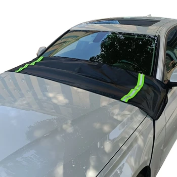 090E Солнцезащитный козырек для стайлинга автомобилей, покрытое снегом и льдом лобовое стекло автомобиля, солнцезащитный козырек от снега, пылезащитный чехол
