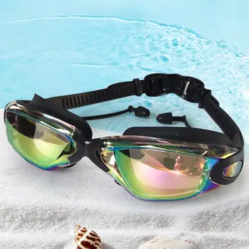  Практичные профессиональные плавательные очки из поликарбоната с покрытием, плавательные очки плотно прилегают к мужчинам