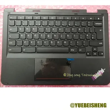  YUEBEISHENG Новый для Lenovo Yoga 11E 4-го ПОКОЛЕНИЯ упор для рук британская клавиатура верхняя крышка Сенсорная панель 01HY418 1HY418, 38LI8TALV60