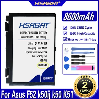  HSABAT 8600 мАч Батарея для Asus a32-f82 a32-f52 a32 f82 F52 k50ij k50 K51 k50ab k40in k50id k50ij K40 k50in k60 k61 k70 Аккумулятор