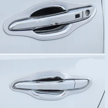  Для Volkswagen VW Tiguan 2017 2018 2019 решетка радиатора переднего бампера декоративная крышка Отделка передних противотуманных фар Рамка лампы Наклейка на крышку
