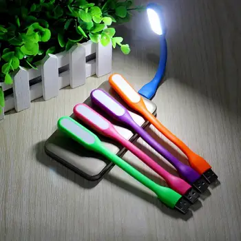 1 шт. мини-светодиодная USB-лампа книжная лампа Переносная лампа для чтения для ноутбука Ноутбук Планшетный ПК Блок питания Гибкий светодиодный ночник B4