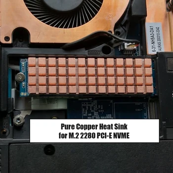  ПК Ноутбук SSD Радиатор для M.2 2280 PCI-E NVME с Термоплавкой Радиатор Компьютерный Кулер Аксессуары Для Медного Радиатора