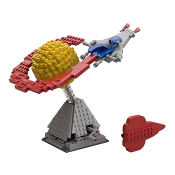  Строительные блоки серии 3D Gobricks MOC Space Cosmic Galaxy Classic Spaceships, модель Планетарного вращения, кирпичи для детских игрушек