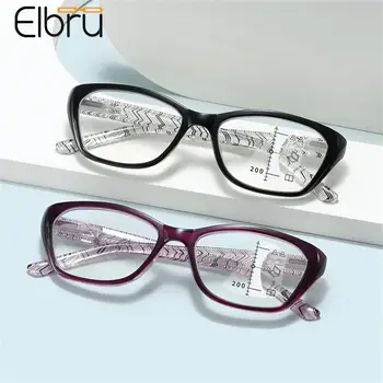  Elbru 0+1+1.5+2+2.5+3+3.5+4 Мультифокальные Прогрессивные Очки для чтения Женские Мужские Очки для Дальней и Ближней Дальнозоркости с защитой от синего света