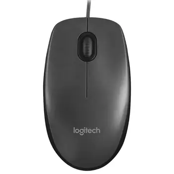  Оригинальная проводная мышь Logitech M90 USB, эргономичный дизайн, оптическая мышь для ноутбука, настольного ПК