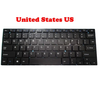  Клавиатура для ноутбука DIGMA EVE 300 ES3004EW 13.3 Без рамки, Черный, Соединенные Штаты, США/Русский RU