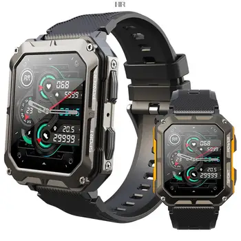  C20 PRO Смарт-Часы Мужские Bluetooth Call Спорт На открытом воздухе 1,83-дюймовый Голосовой Ассистент с Большим Экраном Фитнес C20Pro Smartwatch