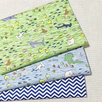  Комплект детского постельного белья с рисунком из 100% хлопчатобумажной саржи, Текстиль для пошива одежды, платьев и аксессуаров на полметра