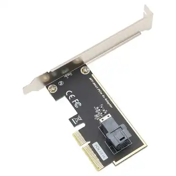  Плата PCIE X4-U.2 Riser Card Карта адаптера PCIE X4- U.2 U.2 2,5-дюймовый твердотельный накопитель PCIe NVMe для обычных настольных компьютеров