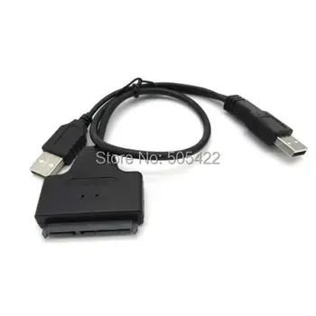 Жесткий диск SATA 7 + 15 Pin 22 к USB 2.0 Кабель-адаптер для ноутбука 2.5 HDD Высокого качества