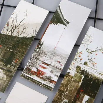  30шт Креативных бумажных закладок в китайском стиле, Открытки для рисования, ретро Красивые закладки в штучной упаковке, памятные подарки