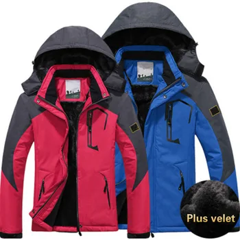  Пара Зимних плюшевых утолщенных Ветрозащитных теплых Хлопчатобумажных курток с капюшоном Для мужчин и женщин, куртка для рыбалки, охоты, пешего туризма, жилет