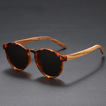  Очки для водителя 2023, Новые модные солнцезащитные очки с поляризацией на бамбуковой ножке, трендовая текстура, винтажные мужские и женские солнцезащитные очки Spring Temple