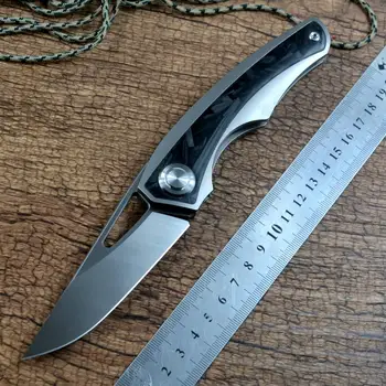  Бренд TWOSUN Складные Ножи M390 Blade Tactical Camping Outdoor Survival Подарочный Нож С Титановой Ручкой Спереди Быстро Открывается TS186