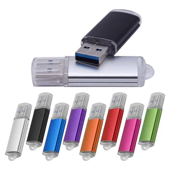  USB Pen Drive 3.0 Cle usb Flash Металлическая Флешка 8 ГБ 16 ГБ 32 ГБ 64 ГБ 128 ГБ U Диск Флэш-Накопитель Более 10 Шт Бесплатный Логотип USB Flash Dirve