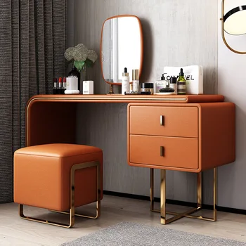  Современный туалетный столик для макияжа с зеркалом и табуреткой для гостиничной домашней мебели для спальни