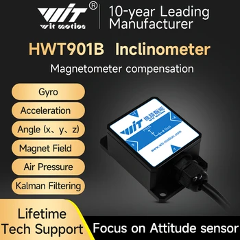  Высокоточный инклинометр AHRS WitMotion HWT901B, фильтр Калмана, встроенный модуль военного класса RM3100, небольшое отклонение угла Z