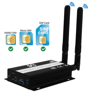  Адаптер NGFF (M.2) key B к USB 3.0 со слотом для карт памяти и дополнительным источником питания для адаптера модуля SIM Micro SIM NANO SIM 3G 4G 5G