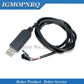  10ШТ PL2303 1m PL2303HX Кабель USB-UART TTL модуль 4p 4-контактный преобразователь RS232