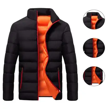  Зимняя повседневная модная теплая мужская пуховая утепленная мужская зимняя теплая приталенная толстая воздушная куртка Повседневная куртка Верхняя одежда