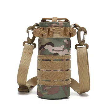  Тактическая сумка-слинг для бутылки с водой 750 МЛ, сумка для бутылки с водой Molle, плечевой ремень для пеших прогулок