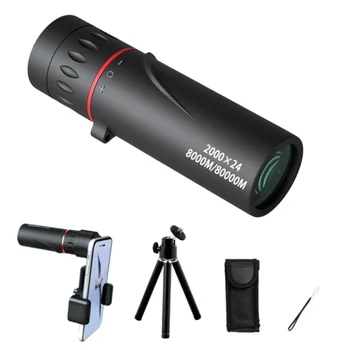 Монокуляр-телескоп 8X21 HD, монокуляры для взрослых, мощный, с адаптером для телефона, штатив для охоты, кемпинга, пеших прогулок, путешествий
