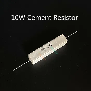 10шт 10 Вт 5% Цементный резистор Силовое сопротивление 0,1 ~ 10K 0,1 R 0,5R 10R 50R 0.22 0.33 0.5 1 2 5 8 10 15 20 25 30 100 1K 2K Ом