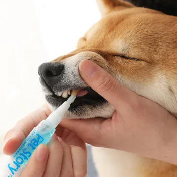  5 мл Ручка для чистки зубов для собак и кошек Набор для чистки зубных щеток для домашних животных Зубной камень Аксессуары для собак