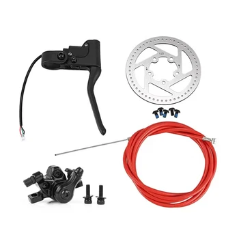  Комплект дисковых тормозов для электрического скутера, суппорт тормозного рычага с кабелем дискового ротора 110 мм, замена для Xiaomi M365/1S E-Scooter Parts