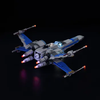  Комплект светодиодной подсветки Kyglaring Для Блоков Star Wars Poe's X-Wing Fighter Building Block Light Set, Совместимый С Lego 75102