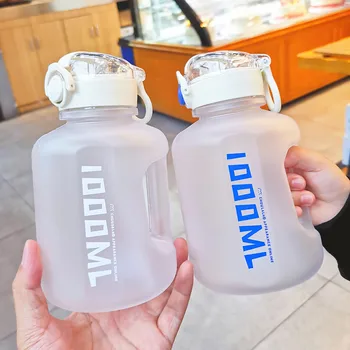  Чашка-ведро, спортивная чашка для воды объемом 1000 мл, мужская бутылка для воды для фитнеса